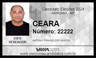 Candidato CEARA 2024 - ARIPUANÃ - Eleições