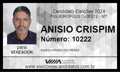 Candidato ANISIO CRISPIM 2024 - FIGUEIRÓPOLIS D\OESTE - Eleições