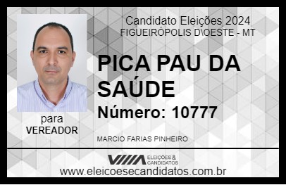 Candidato PICA PAU DA SAÚDE 2024 - FIGUEIRÓPOLIS D\OESTE - Eleições