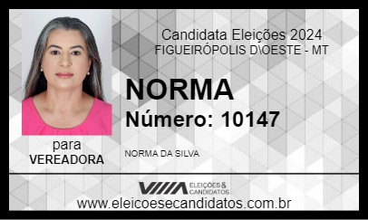 Candidato NORMA 2024 - FIGUEIRÓPOLIS D\OESTE - Eleições