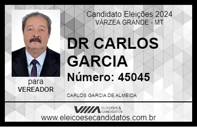 Candidato DR CARLOS GARCIA 2024 - VÁRZEA GRANDE - Eleições