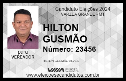 Candidato HILTON GUSMÃO 2024 - VÁRZEA GRANDE - Eleições