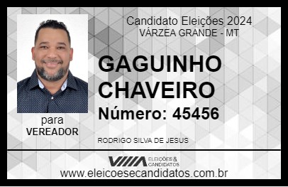 Candidato GAGUINHO CHAVEIRO 2024 - VÁRZEA GRANDE - Eleições