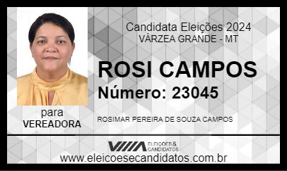 Candidato ROSI CAMPOS 2024 - VÁRZEA GRANDE - Eleições