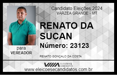 Candidato RENATO DA COSTA 2024 - VÁRZEA GRANDE - Eleições