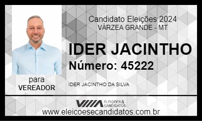 Candidato IDER JACINTHO 2024 - VÁRZEA GRANDE - Eleições