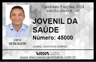 Candidato JOVENIL DA SAÚDE 2024 - VÁRZEA GRANDE - Eleições