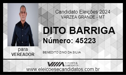 Candidato DITO BARRIGA 2024 - VÁRZEA GRANDE - Eleições