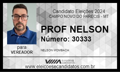 Candidato PROF NELSON 2024 - CAMPO NOVO DO PARECIS - Eleições