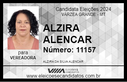 Candidato ALZIRA ALENCAR 2024 - VÁRZEA GRANDE - Eleições