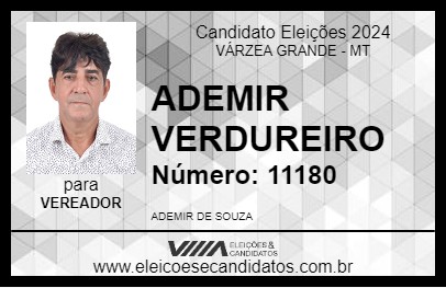 Candidato ADEMIR VERDUREIRO 2024 - VÁRZEA GRANDE - Eleições