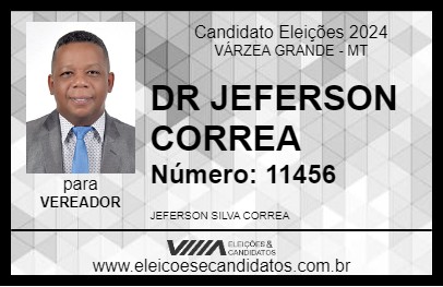 Candidato DR JEFERSON CORREA 2024 - VÁRZEA GRANDE - Eleições