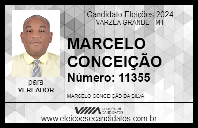 Candidato MARCELO CONCEIÇÃO 2024 - VÁRZEA GRANDE - Eleições