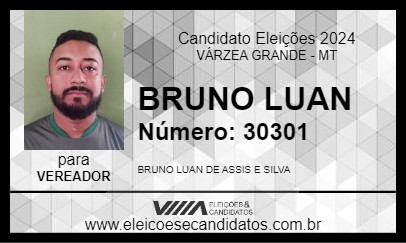 Candidato BRUNO LUAN 2024 - VÁRZEA GRANDE - Eleições