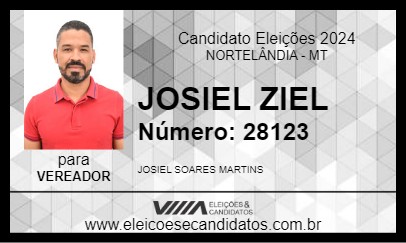 Candidato JOSIEL ZIEL 2024 - NORTELÂNDIA - Eleições