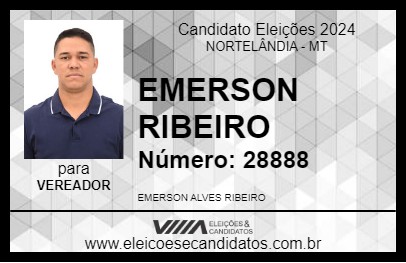 Candidato EMERSON RIBEIRO 2024 - NORTELÂNDIA - Eleições