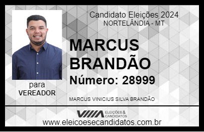 Candidato MARCUS BRANDÃO 2024 - NORTELÂNDIA - Eleições