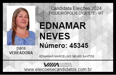 Candidato EDNAMAR NEVES 2024 - FIGUEIRÓPOLIS D\OESTE - Eleições