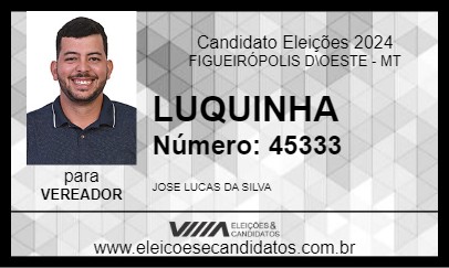 Candidato LUQUINHA 2024 - FIGUEIRÓPOLIS D\OESTE - Eleições