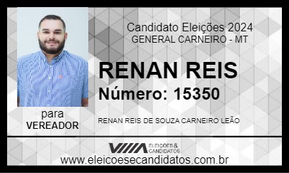 Candidato RENAN REIS 2024 - GENERAL CARNEIRO - Eleições