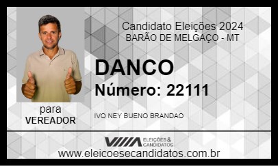 Candidato DANCO 2024 - BARÃO DE MELGAÇO - Eleições