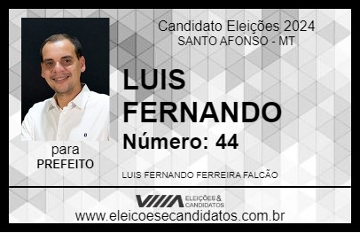 Candidato LUIS FERNANDO 2024 - SANTO AFONSO - Eleições