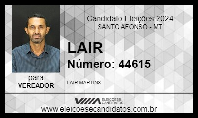 Candidato LAIR 2024 - SANTO AFONSO - Eleições