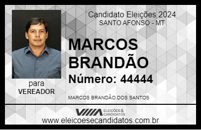 Candidato MARCOS BRANDÃO 2024 - SANTO AFONSO - Eleições