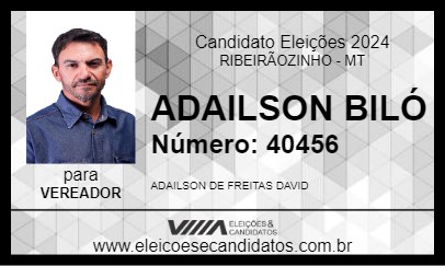 Candidato ADAILSON BILÓ 2024 - RIBEIRÃOZINHO - Eleições