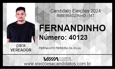 Candidato FERNANDINHO 2024 - RIBEIRÃOZINHO - Eleições