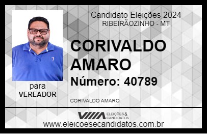 Candidato CORIVALDO AMARO 2024 - RIBEIRÃOZINHO - Eleições