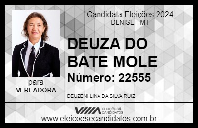 Candidato DEUZENI (DEUZA) 2024 - DENISE - Eleições