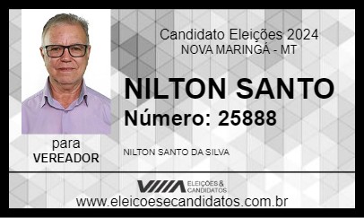 Candidato NILTON SANTO 2024 - NOVA MARINGÁ - Eleições