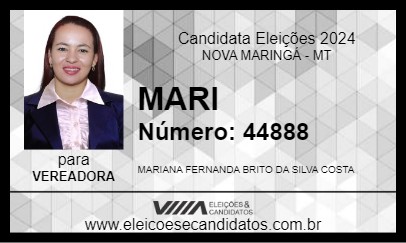 Candidato MARI 2024 - NOVA MARINGÁ - Eleições