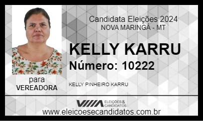 Candidato KELLY KARRU 2024 - NOVA MARINGÁ - Eleições