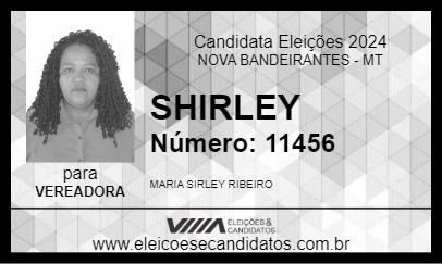 Candidato SHIRLEY 2024 - NOVA BANDEIRANTES - Eleições