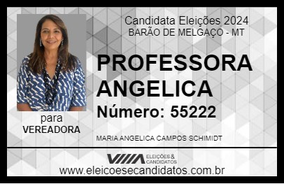 Candidato PROFESSORA ANGELICA 2024 - BARÃO DE MELGAÇO - Eleições