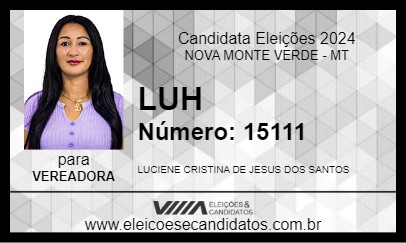 Candidato LUH 2024 - NOVA MONTE VERDE - Eleições