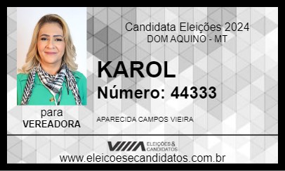 Candidato KAROL 2024 - DOM AQUINO - Eleições