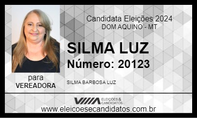 Candidato SILMA LUZ 2024 - DOM AQUINO - Eleições