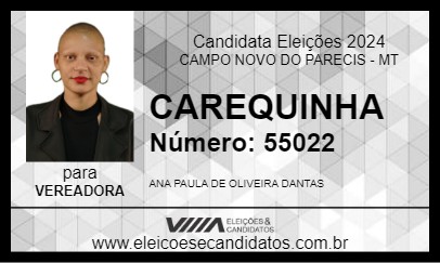 Candidato CAREQUINHA 2024 - CAMPO NOVO DO PARECIS - Eleições