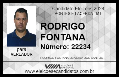 Candidato RODRIGO FONTANA 2024 - PONTES E LACERDA - Eleições