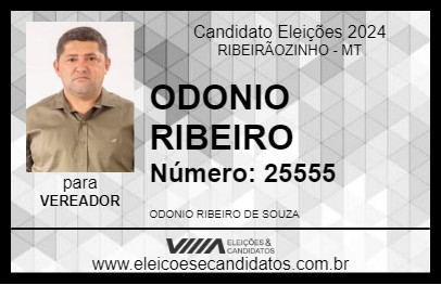 Candidato ODONIO RIBEIRO 2024 - RIBEIRÃOZINHO - Eleições