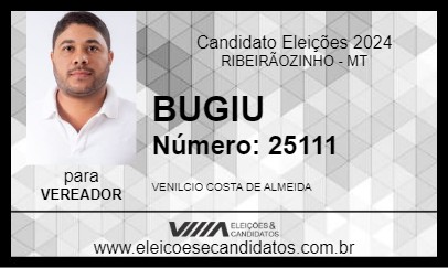 Candidato BUGIU 2024 - RIBEIRÃOZINHO - Eleições