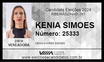 Candidato KENIA SIMOES 2024 - RIBEIRÃOZINHO - Eleições