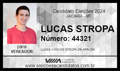 Candidato LUCAS STROPA 2024 - JACIARA - Eleições