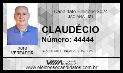 Candidato CLAUDÉCIO 2024 - JACIARA - Eleições