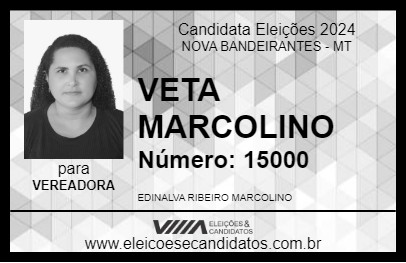 Candidato VETA  MARCOLINO 2024 - NOVA BANDEIRANTES - Eleições