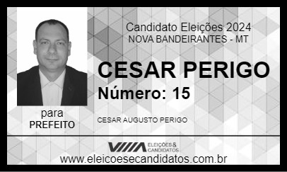 Candidato CESAR PERIGO 2024 - NOVA BANDEIRANTES - Eleições