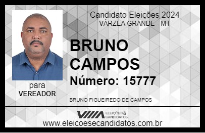 Candidato BRUNO CAMPOS 2024 - VÁRZEA GRANDE - Eleições